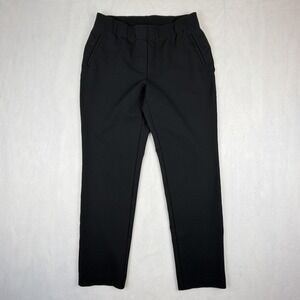 J. Jill Womens Ponte Slim Leg Pants Size Medium Black Pull-On
